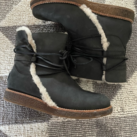 Ugg fleece lined short boots - Picture 4 of 8